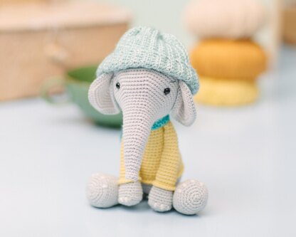 Elephant amigurumi crochet pattern