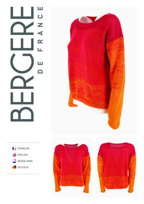 Round Neck Sweater in Bergere de France Unic - Downloadable PDF