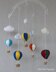 Air Balloons Baby Mobile with clouds
