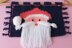 Beautiful Knit-like Crochet wall hanging with Santa Face with Waistcoat stitch VIDEO tutorial