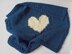 Moss Stitch Heart Blanket