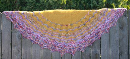 Sunrise Over Hill Country Shawl