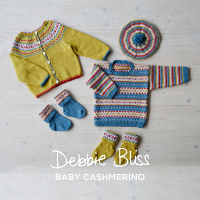 Fairground Fairisle - Layette Knitting Pattern For Toddlers in Debbie Bliss Baby Cashmerino by Debbie Bliss - knitting pattern