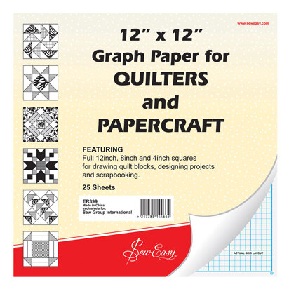 Sew Easy Quilter's Graph Paper 12 x 12in