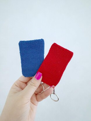 Red X Blue O keychain Squid Game inspired
