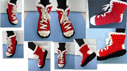 922- Red Crochet Sneakers