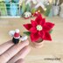 Bumble Blossom Christmas Poinsettia Amigurumi Crochet Pattern