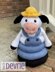 Cow Farmer Stacking Ring Toy