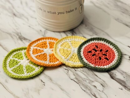 Fruit Slice Coaster Set