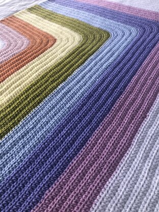 Rainbow Blanket and Sun Pillow Pattern