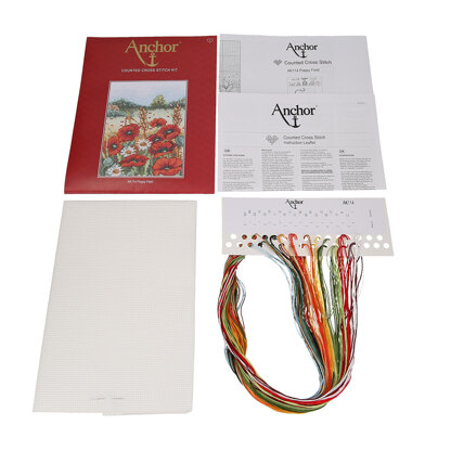 Anchor Poppy Field Cross Stitch Kit