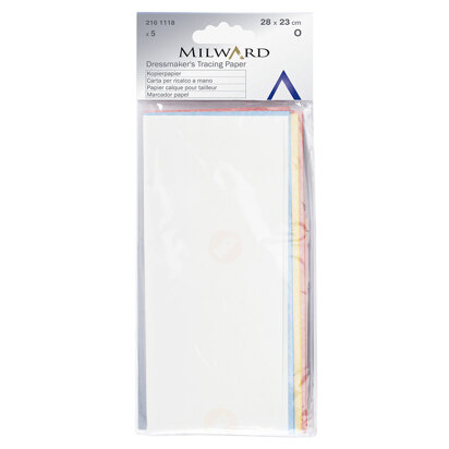 Milward Dressmaker's Tracing Paper - 4 Colours 28 x 23cm