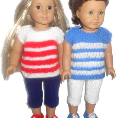 Summer Casual for AG , Gotz and other 18'' Dolls
