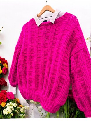 Boxy Crochet Sweater