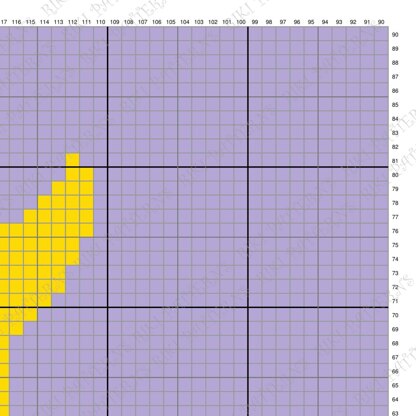 CROCHET PATTERN C2C Tangled Sun Rapunzel Blanket 90x90 Square Purple Afghan