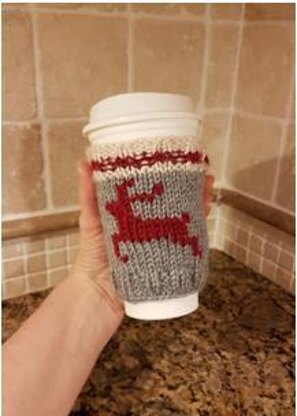 Rudolph Work Sock Cozy Coffee Cup Sleeve