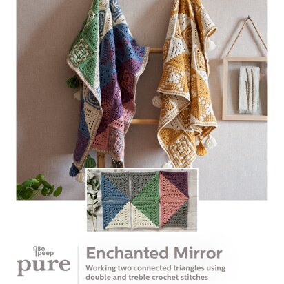 Square Five - Enchanted Mirror Hidden Treasures Blanket Crochet Along in West Yorkshire Spinners - Downloadable PDF