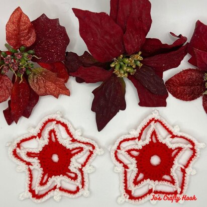 Picot Star Christmas Ornaments