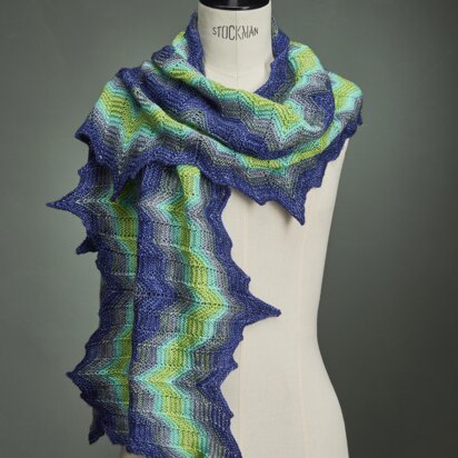 Bargello Aurora Wrap, Cowl & Scarf - knitting pattern