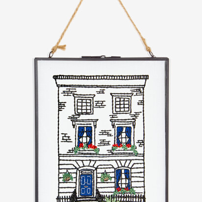 DMC London Townhouse Embroidery Pattern - PAT1383 - Downloadable PDF