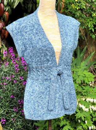 Gilet with Tie Front