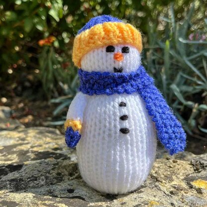 Percy the Snowman Doll Knitting Pattern - Toy Knitting Pattern.