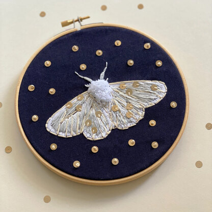 The Make Box Moth and Moon Embroidery Kit