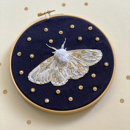 The Make Box Moth and Moon Embroidery Kit