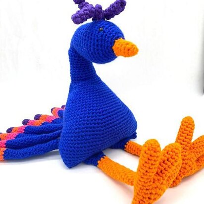 Bird Buddy Peacock Amigurumi