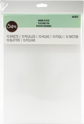 Sizzix Shrink Plastic 8.25"X11.75" 10/Pkg - 569197