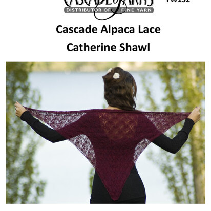 Catherine Shawl in Cascade Yarns Alpaca Lace - FW132 - Downloadable PDF