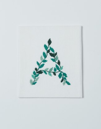 Leafy Letters cross-stitch kit