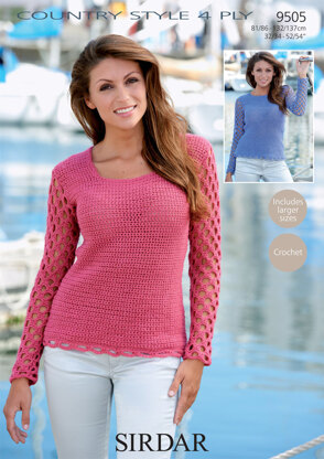 Sweaters in Sirdar Country Style 4 Ply - 9505 - Downloadable PDF