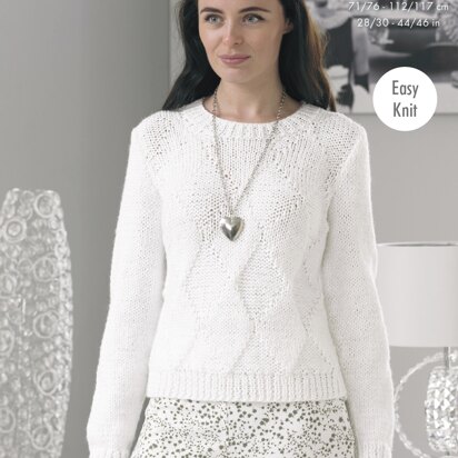 Sweater and Cardigan in King Cole Glitz Chunky - 4404 - Downloadable PDF