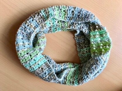 Ava Lace Infinity Scarf in King Cole Drifter DK