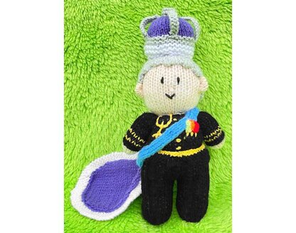 Royal King Charles III soft toy doll 25 cms tall
