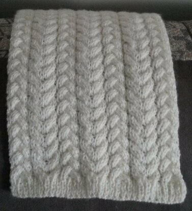 Plaits and Cables Scarf