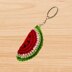 Crochet watermelon keychain