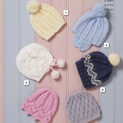 Hats in King Cole Comfort Aran - 5544 - Downloadable PDF