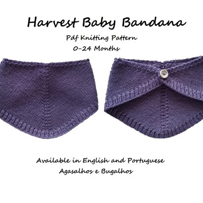 Harvest Baby Bandana - knitting pattern