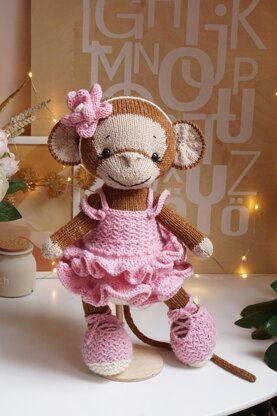 Knitting Pattern Doll Clothes - Outfit "Ballerina"