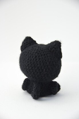 Black Cat Amigurumi Pattern, Black Cat Crochet Pattern