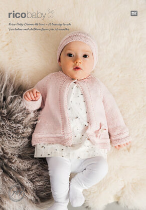 Cardigan and Hat in Rico Baby Dream DK - 787 - Downloadable PDF