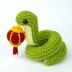 Snake with lanterns