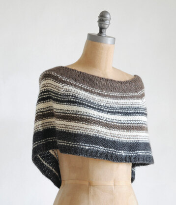 Blue Sky Fibers Shadow Capelet (Free) at WEBS | Yarn.com