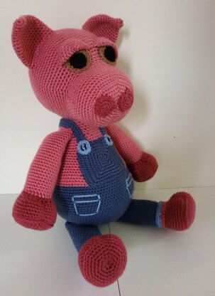 Crochet Amigurumi Toy Pig Pattern - Ziggy the Piggy