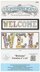 Design Works Zenbroidery Welcome Cotton Fabric Printed Embroidery Kit