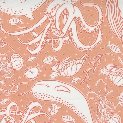 Moda Fabrics The Sea and Me - Pink - 20794‐20