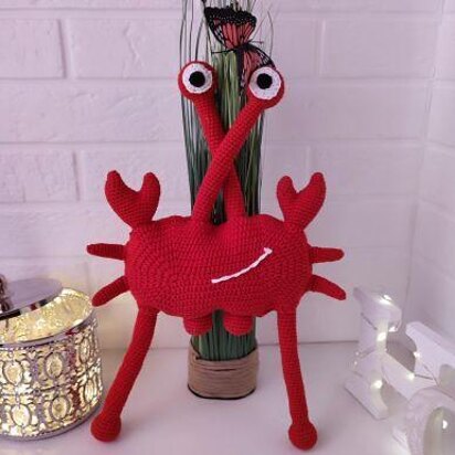 Crochet pattern red crab, Crochet pattern Sea creature, Crochet pattern amigurumi crab, crochet pattern sea animals, lobster décor