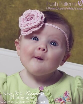 Flower Blossom Headband Crochet Pattern 107